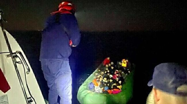 Kuşadası açıklarında 31 kaçak göçmen yakalandı
