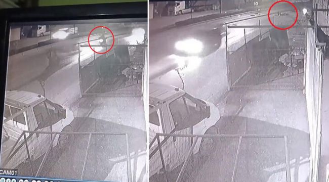Motosiklet ile otomobil çarpıştı