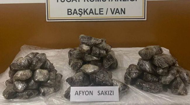 MSB: Van'da 32 kilo uyuşturucu ele geçirildi