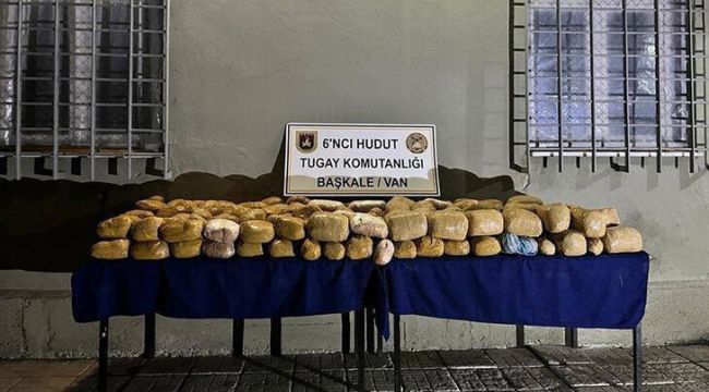 MSB: Van sınırında 215 kilo uyuşturucu ele geçirildi