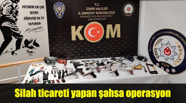 Silah ticareti yapan şahsa operasyon