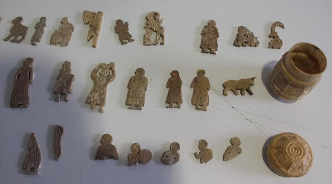 Suriye sınırında 51 parça tarihi eser ele geçirildi
