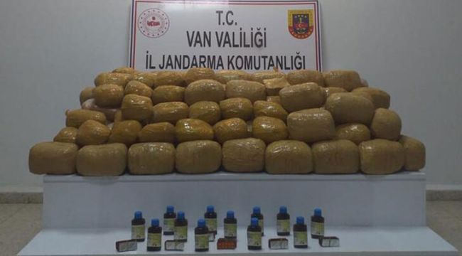 Van'da, arazi arama- tarama faaliyetinde 216 kilo uyuşturucu ele geçirildi