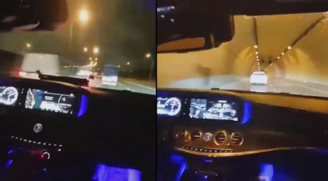 Yabancı plakalı çakarlı lüks araçla drift yapıp sosyal medyada yayınladılar
