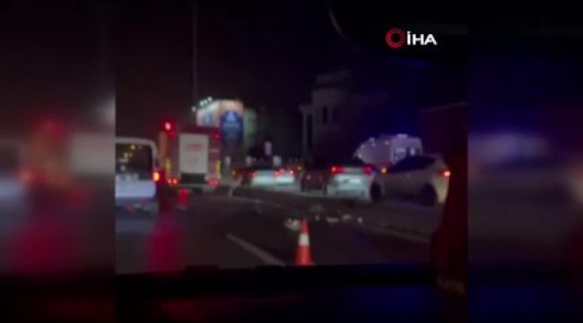 Avcılar E-5'te iki otomobil çarpıştı