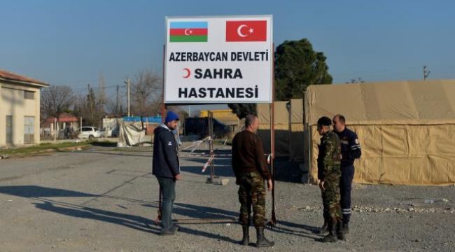 Azerbaycan’ın kurduğu sahra hastanesinde 215 kişi tedavi ediliyor