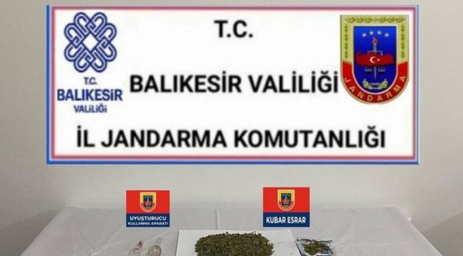 Balıkesir'de jandarmadan 35 şüpheliye gözaltı