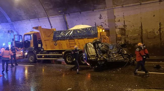 Bolu Dağı Tüneli'nde zincirleme kaza