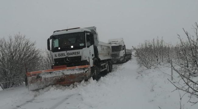Elazığ’da kapalı köy yolu kalmadı