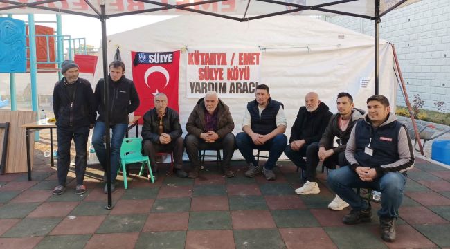 Emet Sülye köylülerinden Kahramanmaraş’ta yaklaşık bin kişiye sıcak yemek