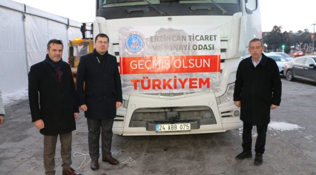 Erzincan TSO’nun 3’ncü yardım tırı yola çıktı