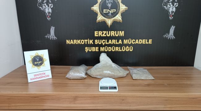Erzurum’da uyuşturucu operasyonu