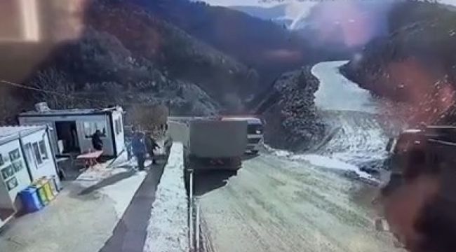 Freni patlayan kamyondan yaptığı manevra ile kurtuldu