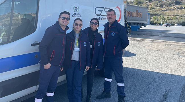 Gaziemir Belediyesi’nden depremzedelere sağlıkçı ve ambulans desteği