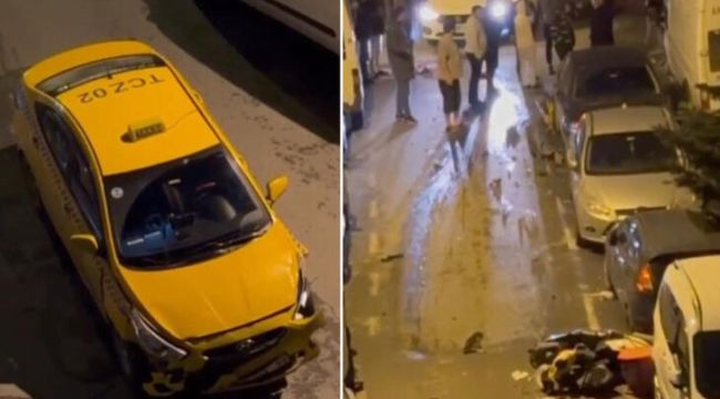 Gaziosmanpaşa'da motokuryenin yaralandığı kaza