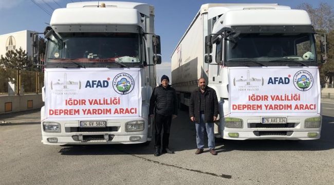Iğdır'dan deprem bölgesine yem desteği