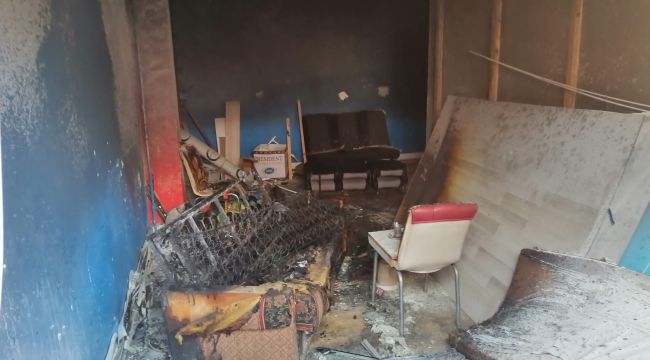 Karabük'te depo yangını