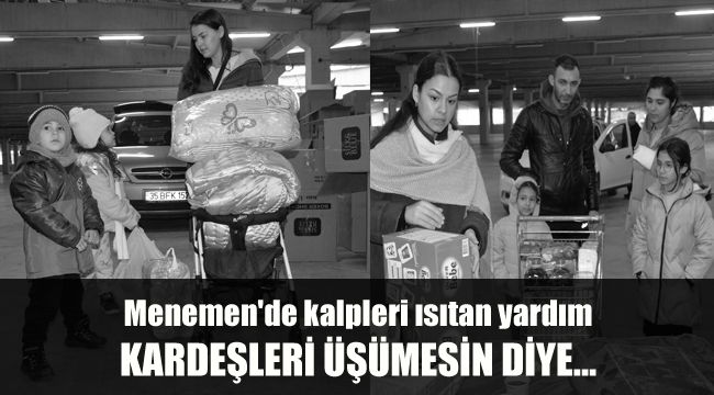 Kardeşleri üşümesin diye: Menemen'de kalpleri ısıtan yardım