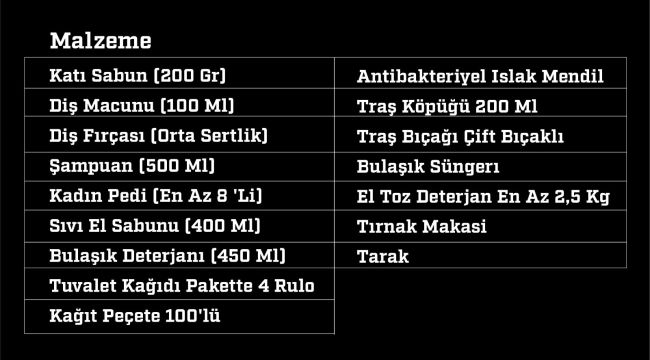 Kızılay bölgede ihtiyaç duyulan malzemelerin listesini yeniledi