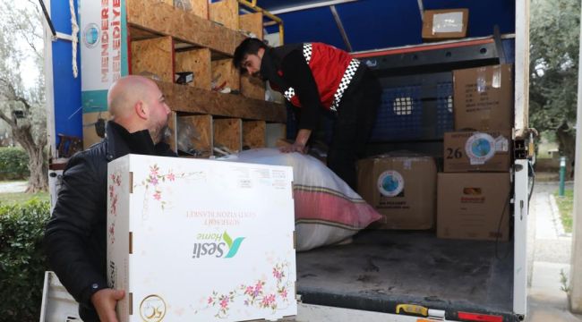 Menderes Belediyesi’nden depremzedelere yardım kampanyası