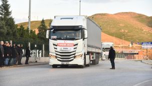 Menemen'den afet bölgesine 20 tır yardım