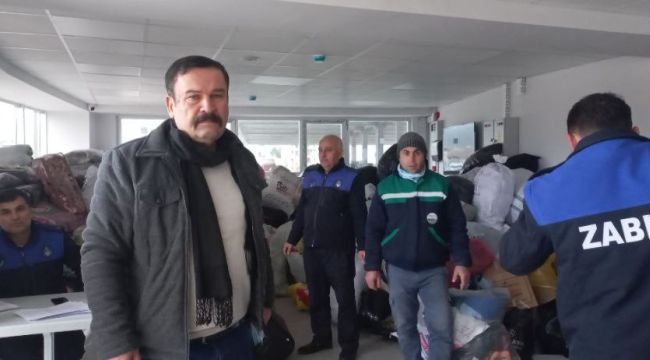 Osmancık'tan deprem bölgesine 43 tır yardım gönderildi