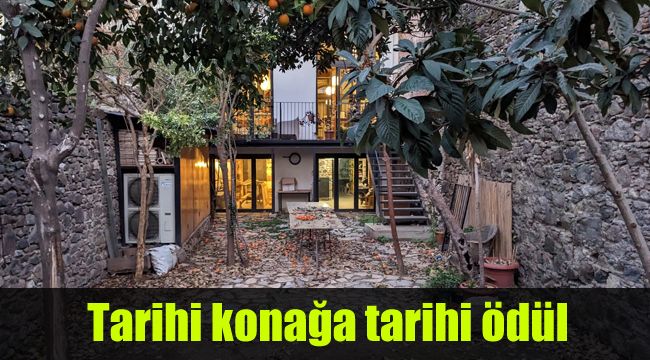 Tarihi konağa tarihi ödül