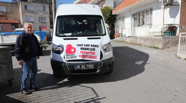 Bayraklı’da “ücretsiz pazar servisi” dönemi: Hem vatandaş hem esnaf mutlu