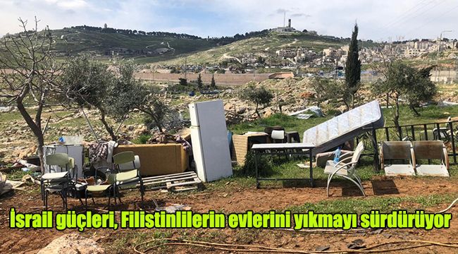 İsrail güçleri, Filistinlilerin evlerini yıkmayı sürdürüyor