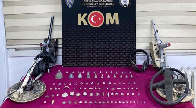 İzmir polisi tarihi eser kaçakçısını takiple yakaladı