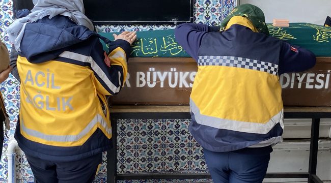 Kazada hayatını kaybeden sağlık çalışanı son yolculuğuna uğurlandı