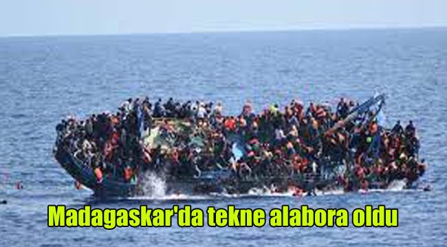 Madagaskar'da tekne alabora oldu