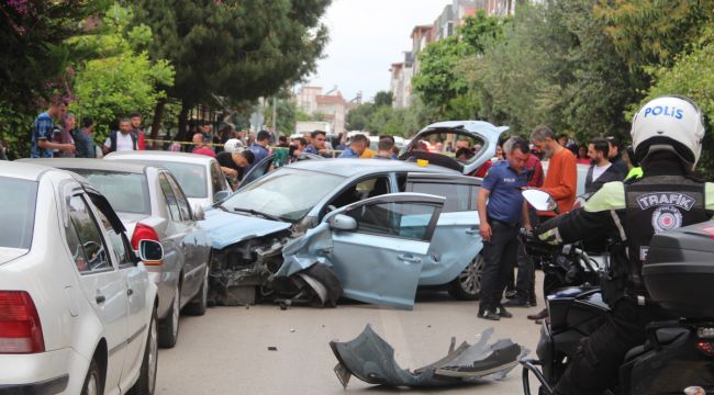 Antalya'da nefes kesen kovalamaca kazayla son buldu
