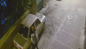 Hırsızlar otomobili rahatça çaldı