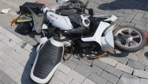 Konya'da elektrikli motosiklet kazası