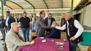 Tire'de Erzurumlular Derneği'nden AK Partİli Kırkpınar'a destek