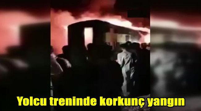 Yolcu treninde korkunç yangın