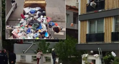 5 milyon liralık evden 50 ton çöp çıktı