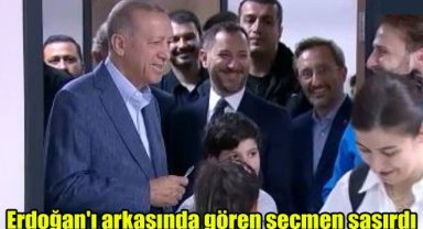 Cumhurbaşkanı Erdoğan'ı arkasında gören seçmen şaşırdı