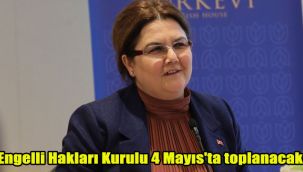 Engelli Hakları İzleme ve Değerlendirme Kurulu 4 Mayıs'ta toplanacak