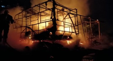 Feci ölüm: Karavanda yanarak can verdi