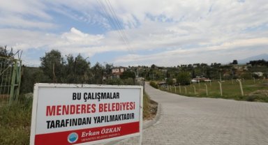 Görece'de kilit parke çalışması: 'Yapım ve onarım çalışmalarımızı sürdüreceğiz'