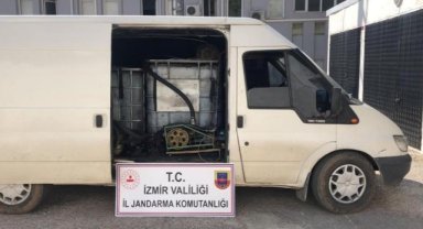 İzmir’de akaryakıtta kullanılan 2 bin 500 litre atık yağ ele geçirildi