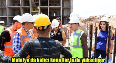 Malatya'da kalıcı konutlar hızla yükseliyor