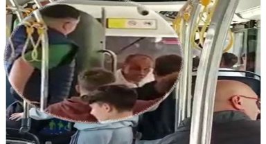 Otobüs şoförü ile öğrenciler arasında düğme tartışması