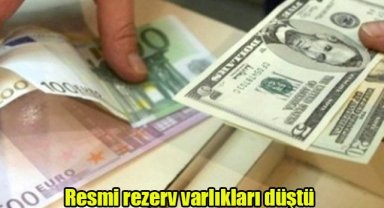 Resmi rezerv varlıkları düştü
