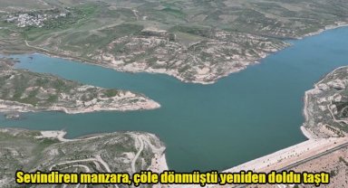 Sevindiren manzara, çöle dönmüştü yeniden doldu taştı