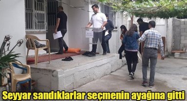 Seyyar sandıklarlar seçmenin ayağına gitti