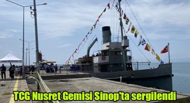TCG Nusret Gemisi Sinop'ta sergilendi
