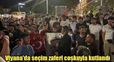 Viyana'da seçim zaferi coşkuyla kutlandı